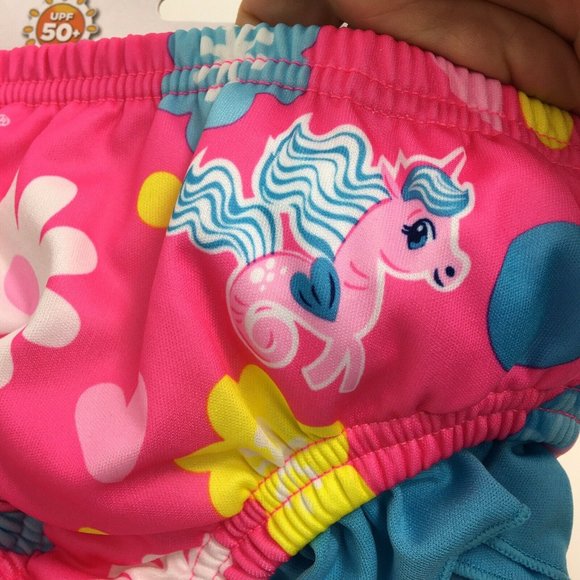 Swimschool Reusable Swim Diaper UPF 50 Level 1 18-22 lbs 12 Months Swim Pink New - Picture 8 of 12